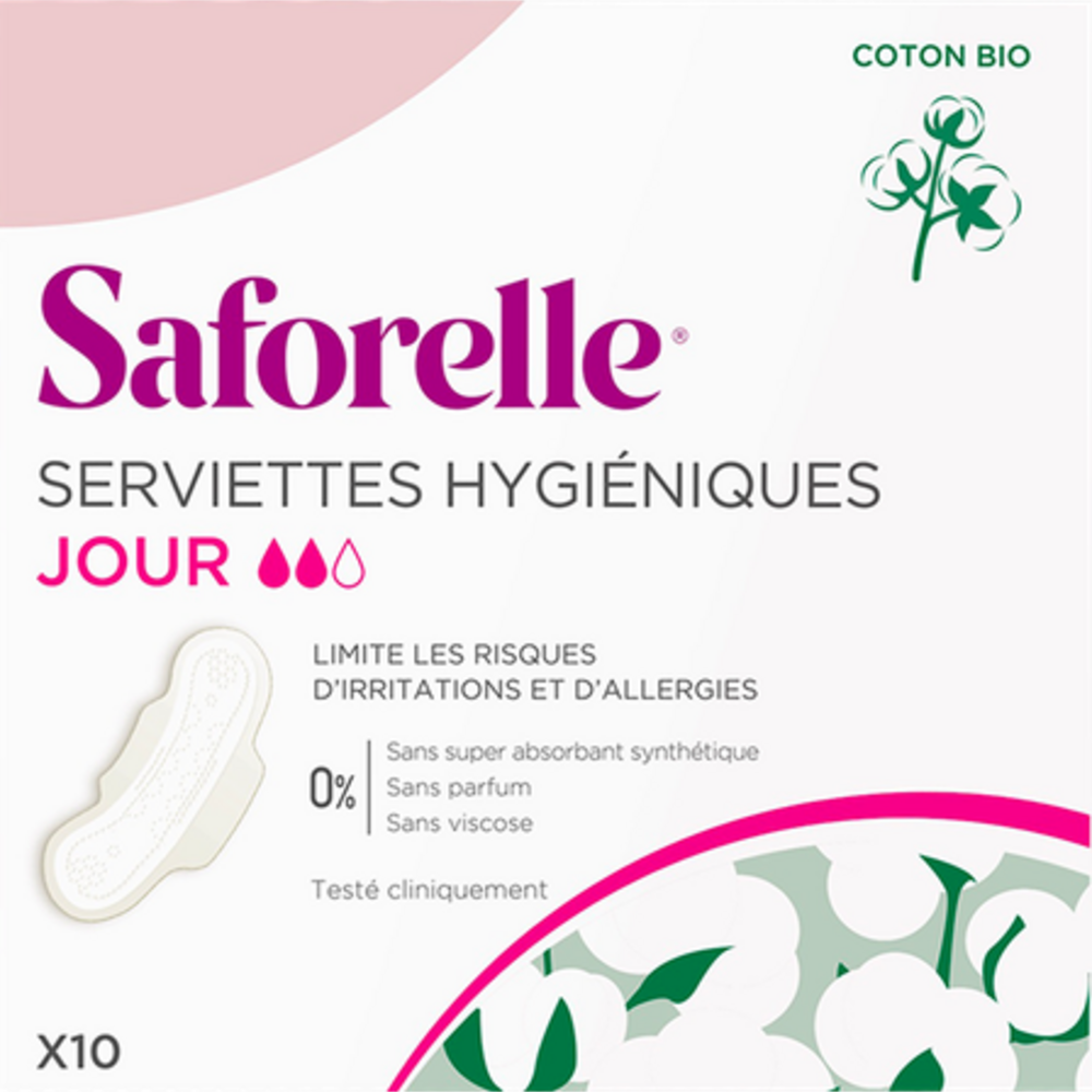 Saforelle Saforelle Serviettes Hygieniques JOUR 10