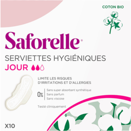 Saforelle Saforelle Serviettes Hygieniques JOUR 10
