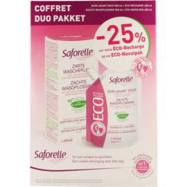 Saforelle Saforelle Duo Soin Lavant Doux500ml+ecocharge400ml