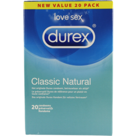 DUREX Durex Classic Natural Condoms 20