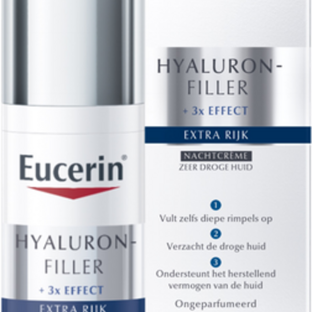 Eucerin - Beiersdorf Eucerin Hyaluron Filler Extra Rijk Nachtcreme 50ml