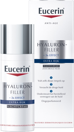 Eucerin - Beiersdorf Eucerin Hyaluron Filler Extra Rijk Nachtcreme 50ml