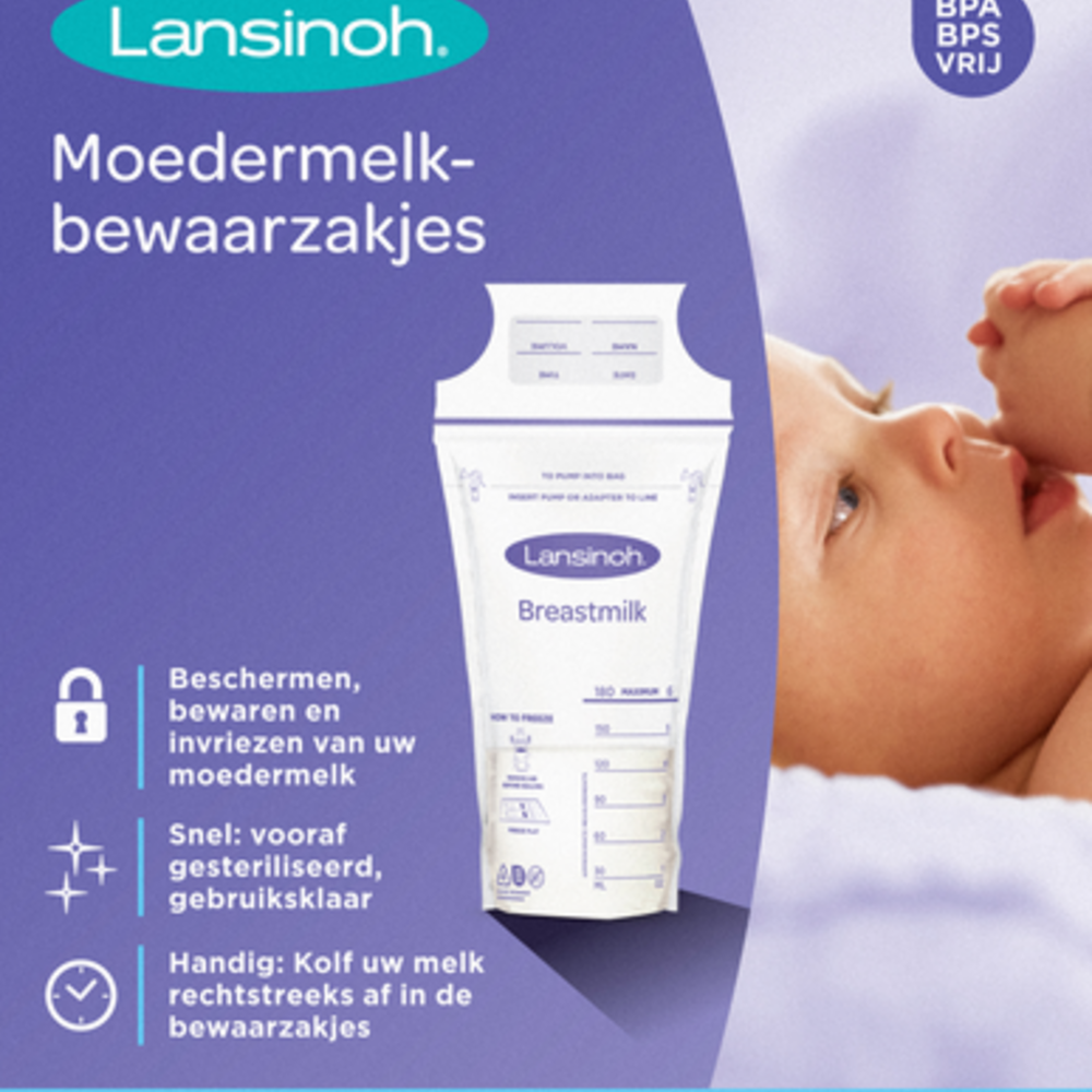 LANSINOH Lansinoh Bewaarzakjes Moedermelk 50 40056