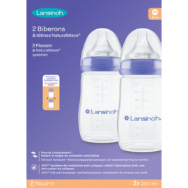 LANSINOH Lansinoh Biberon Natural Wave 2x240ml