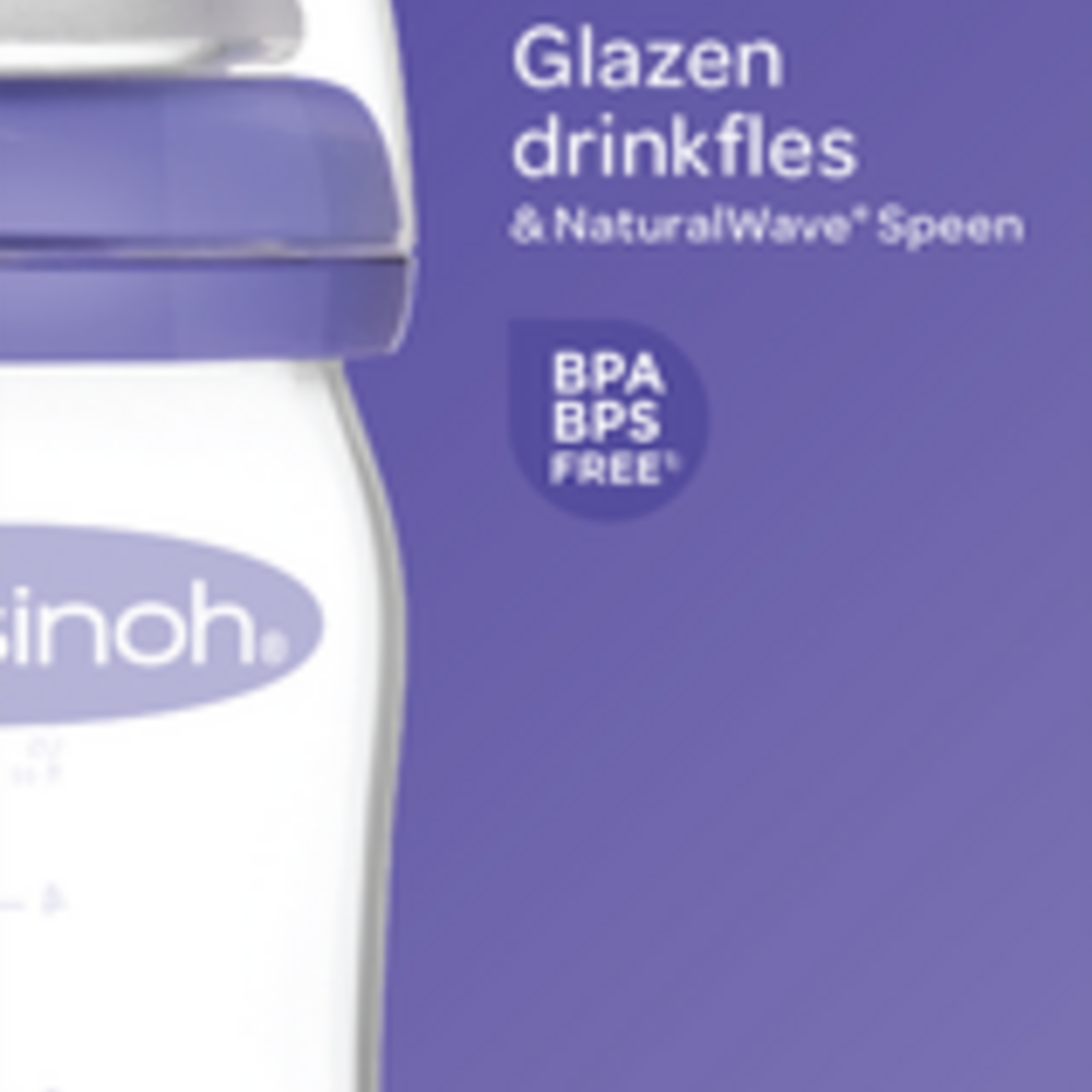 LANSINOH Lansinoh Zuigfles Glas + Speen 160ml 4