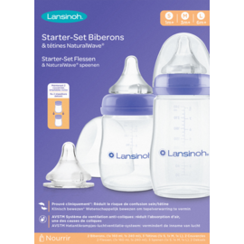 LANSINOH Lansinoh Zuigfles&speen Natural Wave 5 Prod.