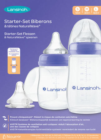 LANSINOH Lansinoh Starter Bib&tetines Natural Wave 5 Prod.