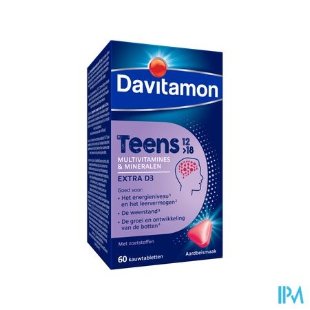 DAVITAMON Davitamon Teens Fraise Comp 60