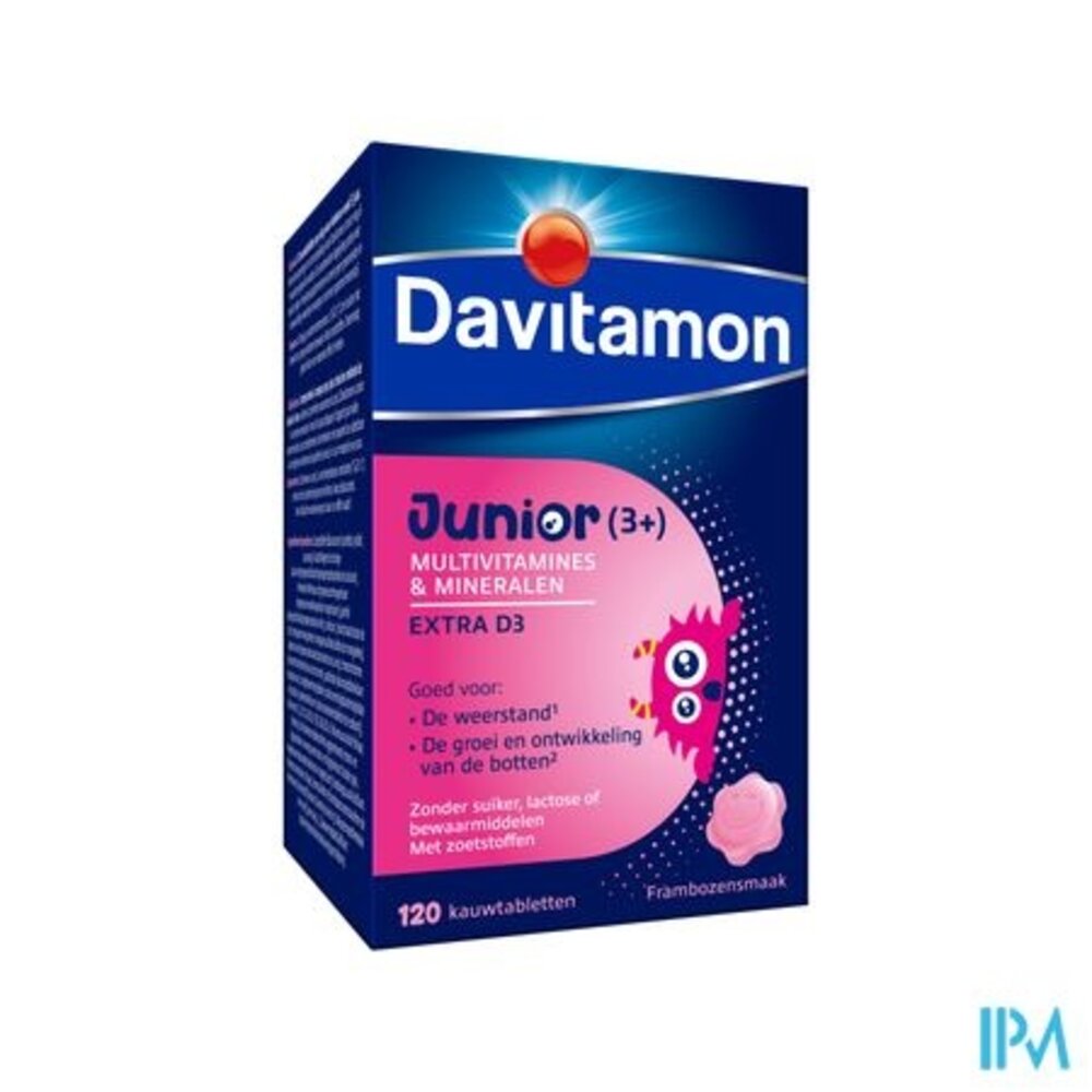 DAVITAMON Davitamon Junior Framboos V1 Comp 120