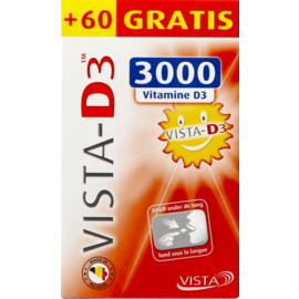 Vista-life Pharma Vista D3 3000 Promo Comp Fondant 120 + 60 Gratuit