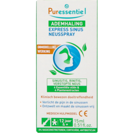 Puressentiel Ademhal.sinus Expr.neusspray Bio 15ml
