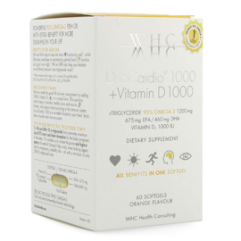 whc Unocardio 1000 + Vit D 1000 Softgels 60