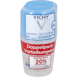 VICHY Vichy Deo Mineraal Roller 48u Duo 2x40ml