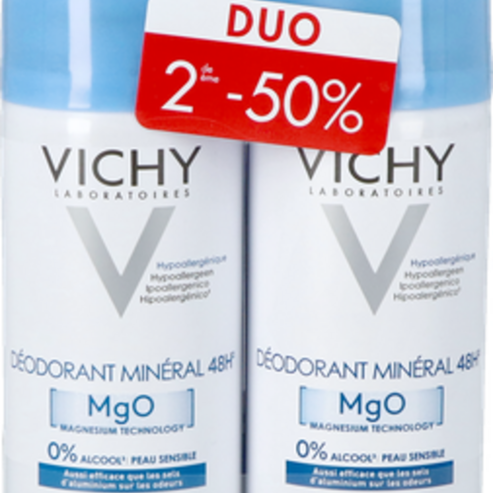 VICHY Vichy Deo Mineraal Spray 48u Duo 2x125ml