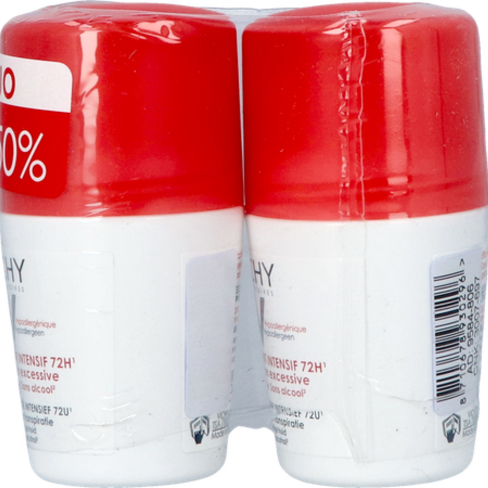 VICHY Vichy Deo Transp. Exc Stress Resist Rol Duo 2x50ml