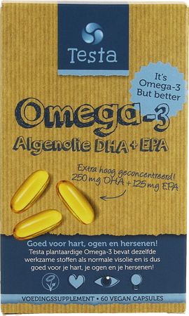 Testa Omega 3 Huile Algues Dha/epa Softgels 60