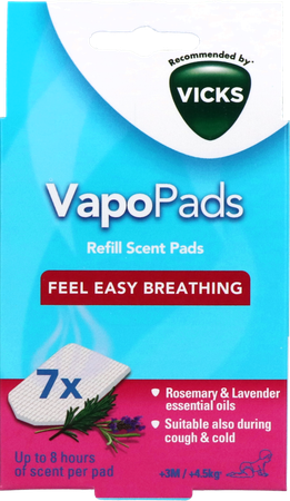 Vicks Vbr7e Paediat.comf.vapopads Rosmary-lavend 7
