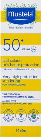 Mustela Mustela Sol Lait Tres Haute Protect. Ip50+ 40ml