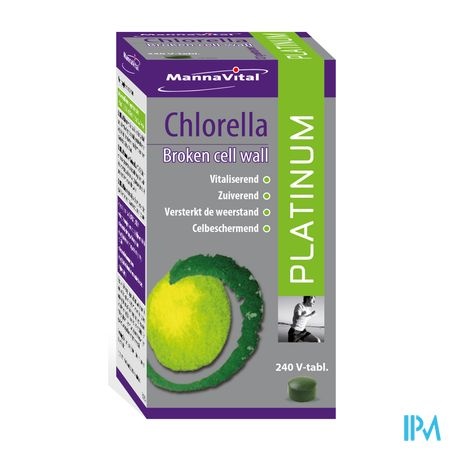 MANNAVITAL Mannavital Chlorella Platinum V-tabl 240