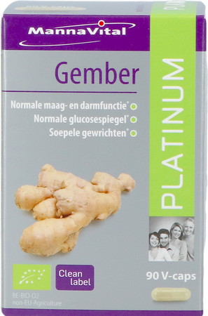 MANNAVITAL Mannavital Gingembre Platinum V-caps 90