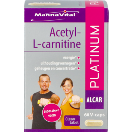MANNAVITAL Mannavital Acetyl l-carnitine Platinum V-caps 60