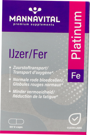 MANNAVITAL Mannavital Fer Platinum V-caps 60
