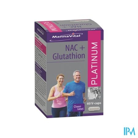 MANNAVITAL Mannavital Nac Glutathion Platinum V-caps 60