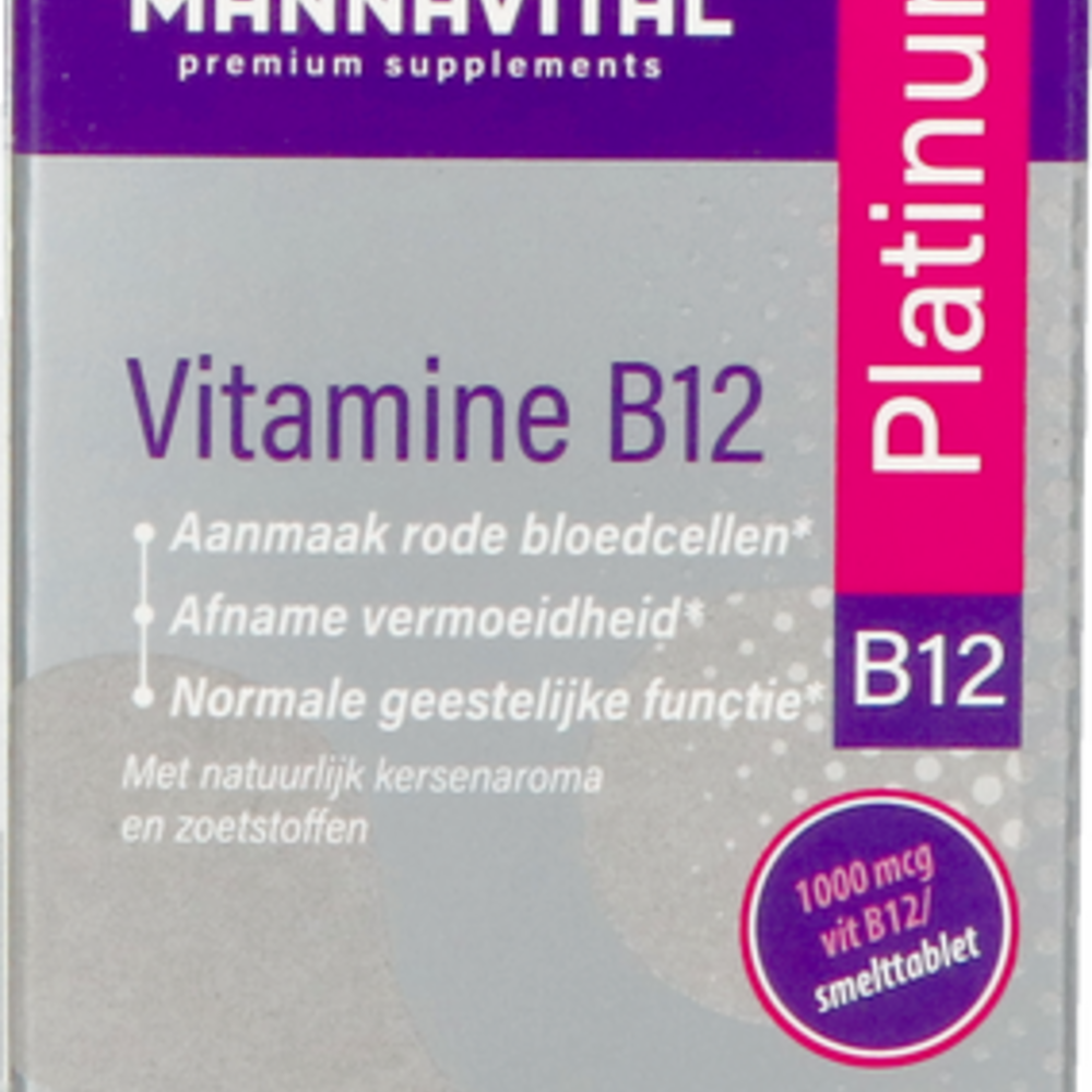 MANNAVITAL Mannavital Vitamine B12 Platinum V-tabl 60 Nf