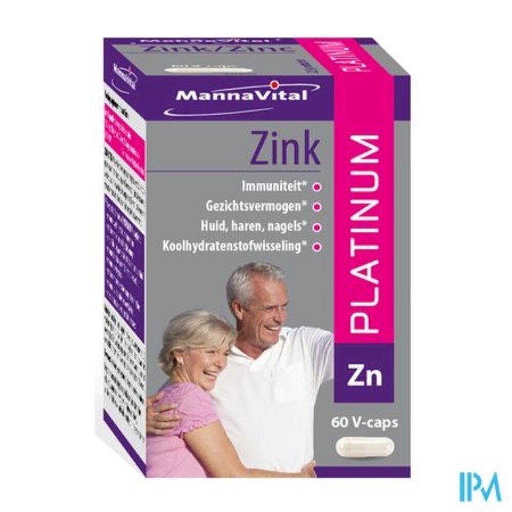 MANNAVITAL Mannavital Zink Platinum V-caps 60