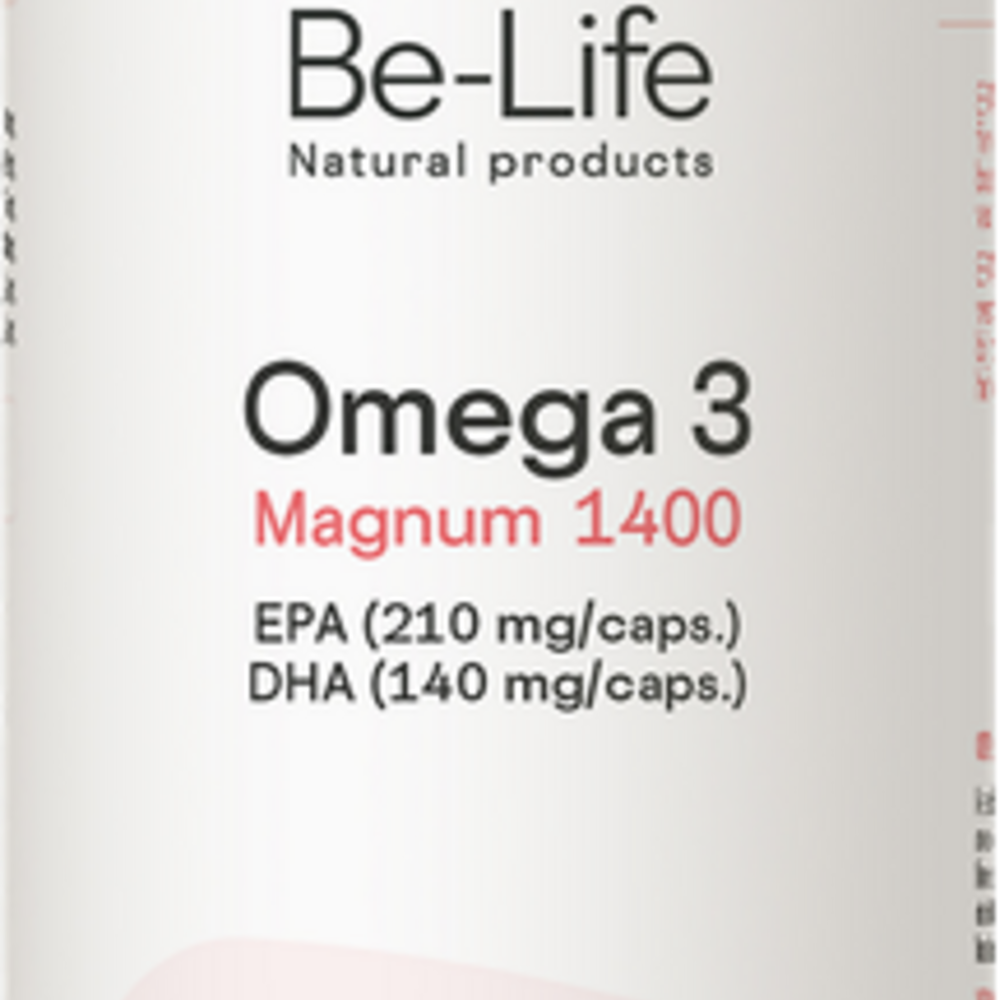 Be-life / Biolife /Belife Omega 3 Magnum 1400 Be Life Caps 140 Pf01213