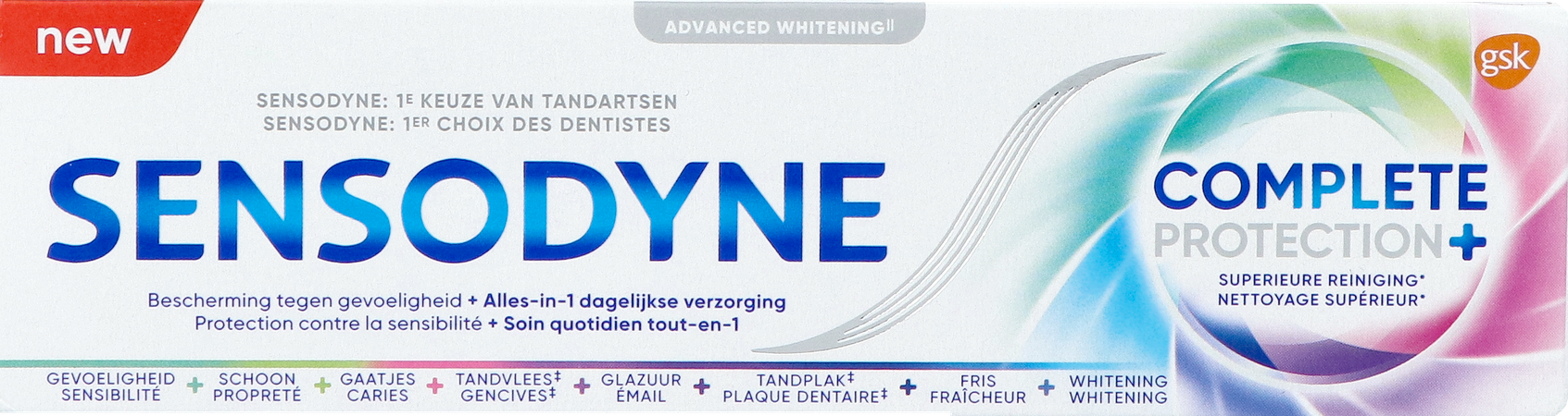 Sensodyne Dentif. Compl.prot. Whitening Tb 75ml Nf