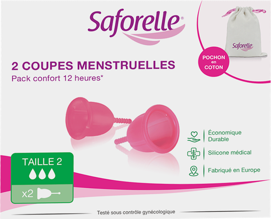 Saforelle Saforelle Cup Protect Coupe Menstruelle T2 Nouveau