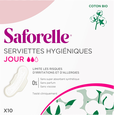 Saforelle Saforelle Serviettes Hygieniques JOUR 10