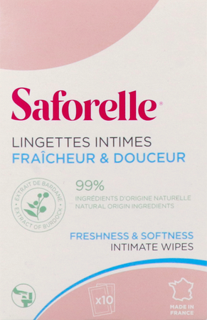 Saforelle Saforelle Lingettes Flushable 10