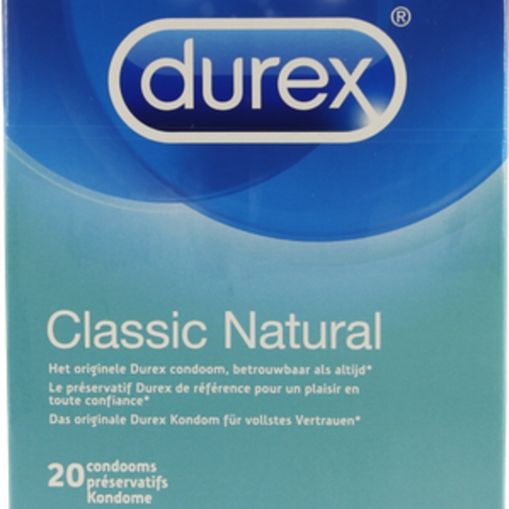 DUREX Durex Classic Natural Preservatifs 20