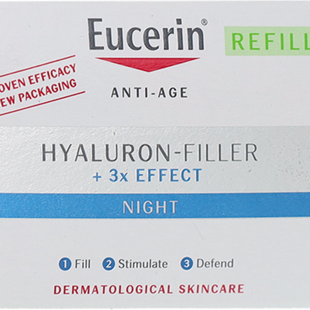 Eucerin - Beiersdorf Eucerin Hyaluron-filler X3 Nachtcreme Navul. 50ml