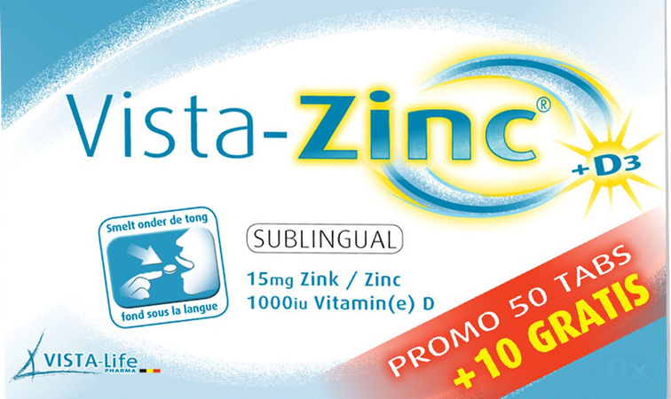Vista-life Pharma Vista Zinc Comp Fondant 50 + 10 Gratis