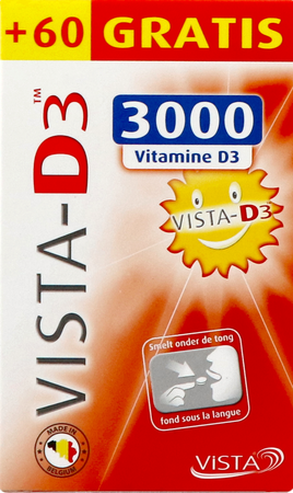 Vista-life Pharma Vista D3 3000 Promo Smelttabl 120 + 60 Gratis