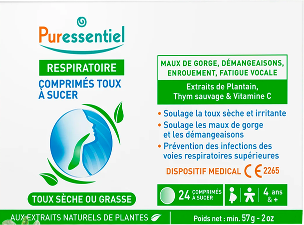 Puressentiel Ademhaling Hoest Zuigtabl 24