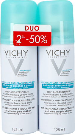 VICHY Vichy Deo A/trace Aerosol 48h Duo 2x125ml