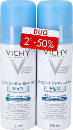 VICHY Vichy Deo Mineral Aero 48h Duo 2x125ml