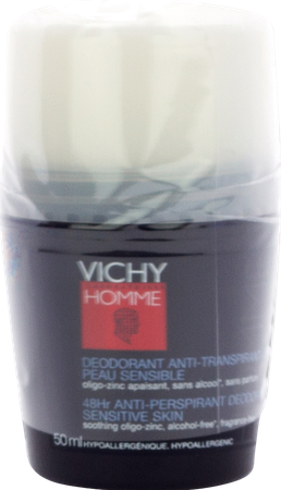 VICHY Vichy Homme Deo Gev Huid 48u Roller Duo 2x50ml