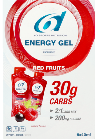 6d sport 6d Sixd Energy Gel Red Fruits 6x40ml