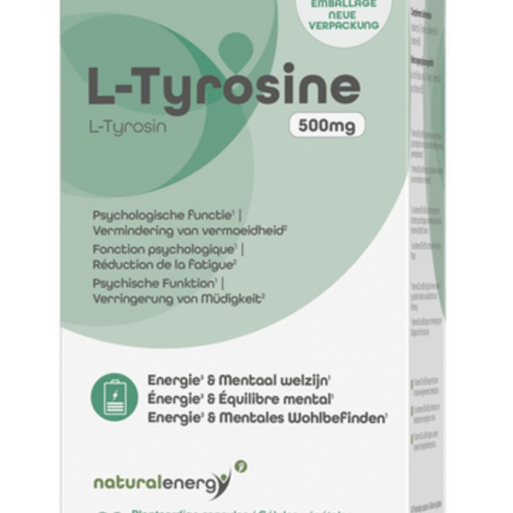 Natural Energy l-tyrosine 500mg Caps 60
