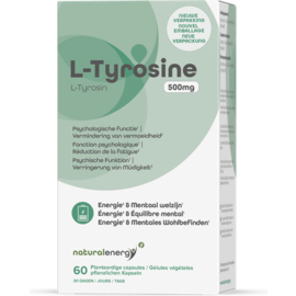 Natural Energy l-tyrosine 500mg Caps 60