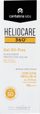 heliocare Heliocare 360 Gel Oil Free Ip50 Tube 50ml