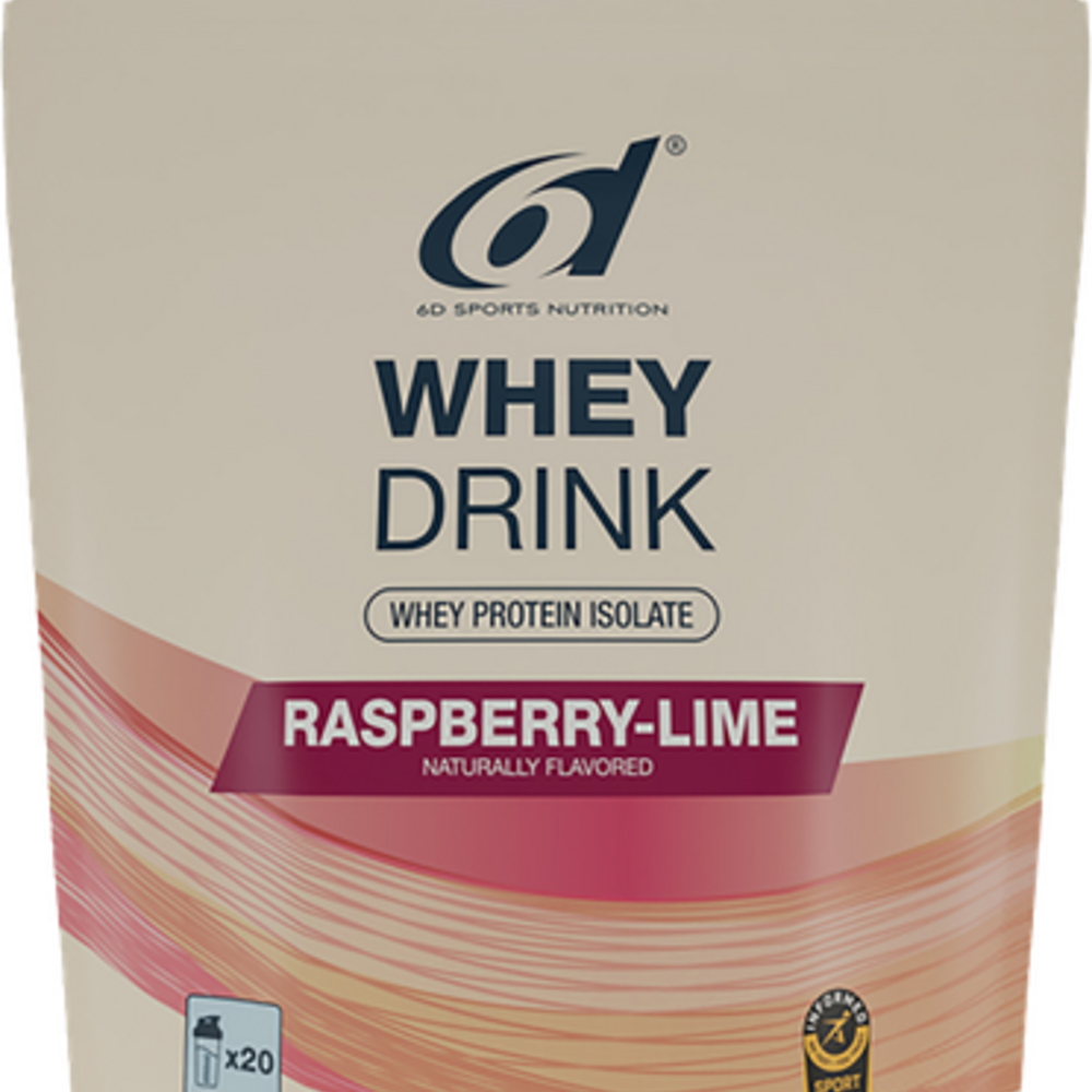 6d sport 6d Whey Drink Raspberry&lime Pdr 480g