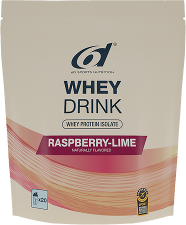 6d sport 6d Whey Drink Raspberry&lime Pdr 480g