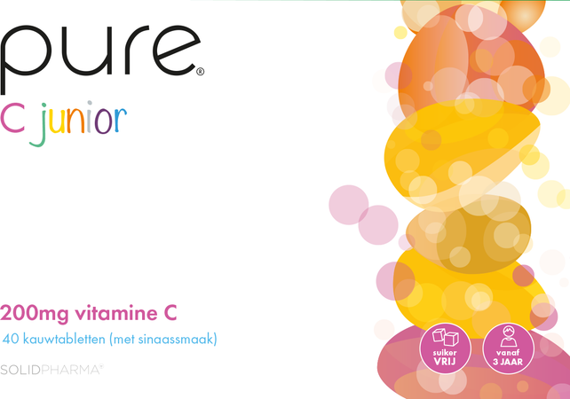 Pure by Solidpharma Pure C Junior Saveur Orange Comp A Croquer 40