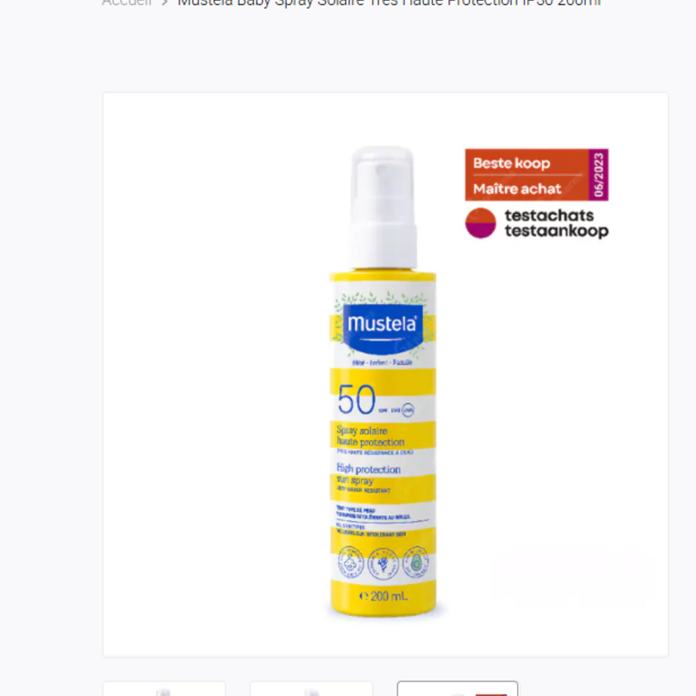 Mustela Mustela Sol Lait Tres Haute Protect. Ip50 200ml